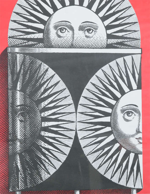 Fornasetti Poster at 1stDibs | poster fornasetti, fornasetti posters prints